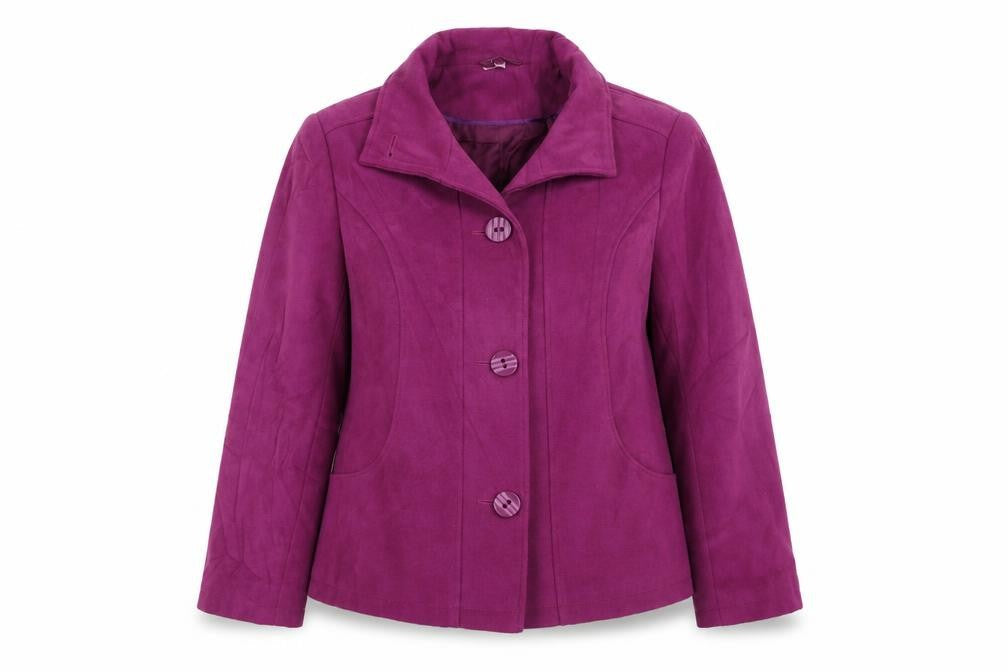 Eleganze Womens Purple   Jacket Coat Size 16