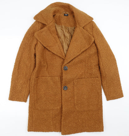 Preloved PEP&CO Womens Brown   Jacket Coat Size 8 - Front