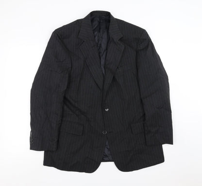 Mr Harry Mens Grey Striped  Jacket Suit Jacket Size 42