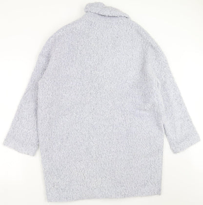 Back view of Papaya women’s purple jacket, size UK 14