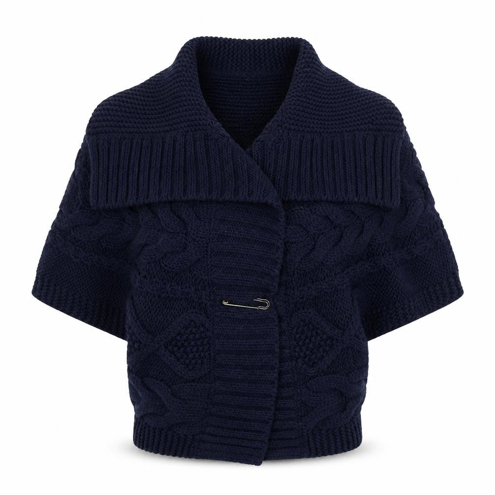 Mango collection Womens Blue  Knit Cardigan Jumper Size M