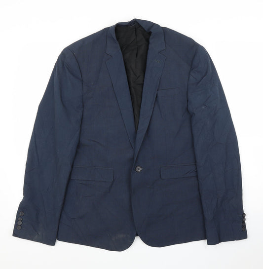 ASOS Womens Blue   Jacket Suit Jacket Size 40