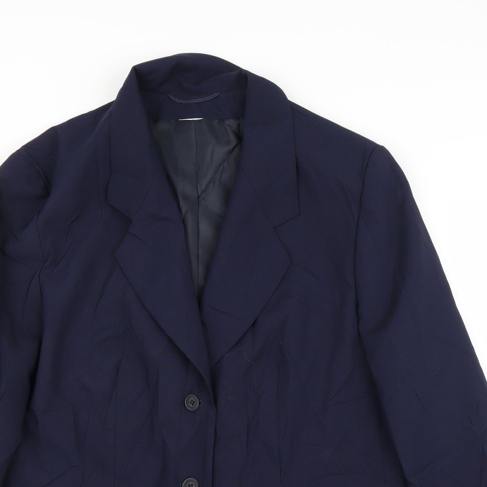 Preworn Mens Blue   Jacket Suit Jacket Size 40