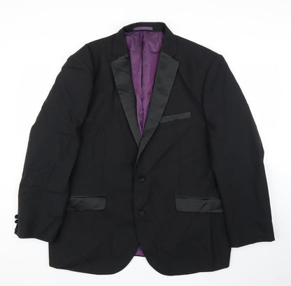 Charlton Gray  Womens Black   Jacket Suit Jacket Size 46