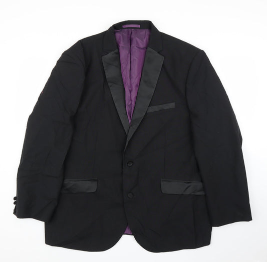 Charlton Gray  Womens Black   Jacket Suit Jacket Size 46