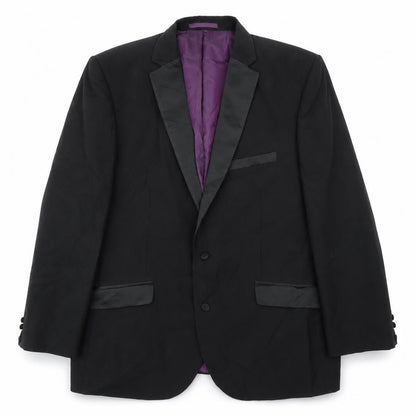 Charlton Gray  Womens Black   Jacket Suit Jacket Size 46