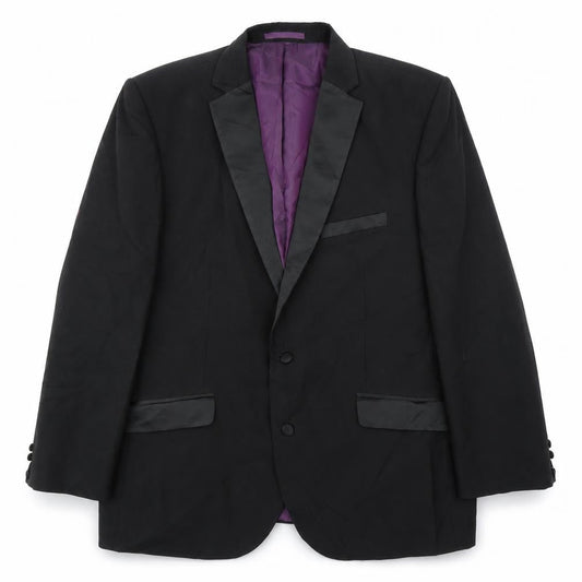 Charlton Gray  Womens Black   Jacket Suit Jacket Size 46