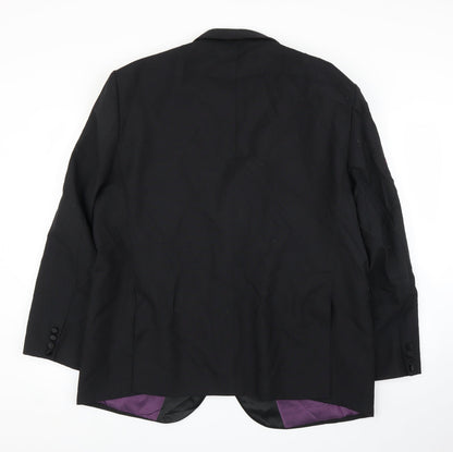 Charlton Gray  Womens Black   Jacket Suit Jacket Size 46