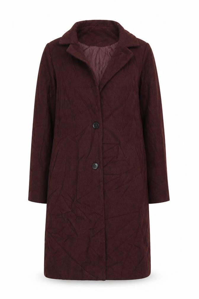 New Look Womens Purple   Overcoat Coat Size 12