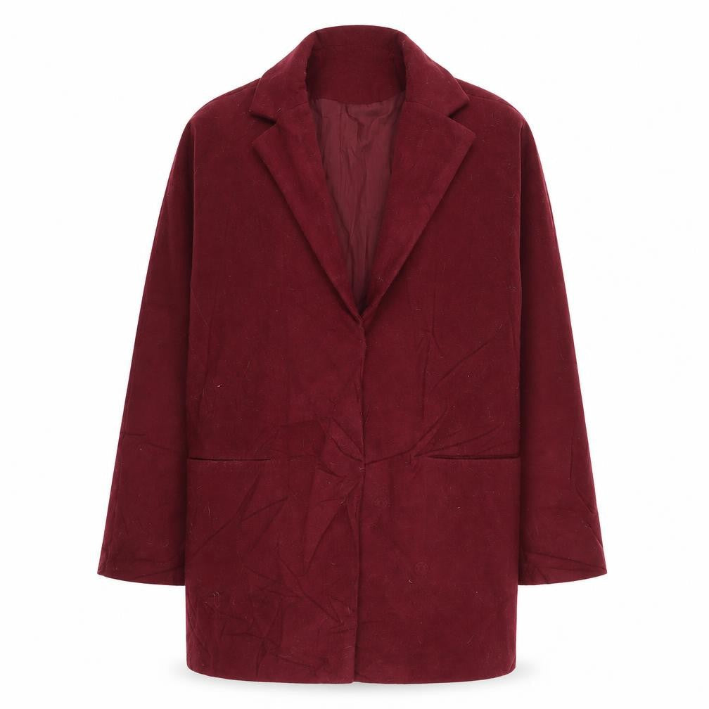 Boohoo Womens Purple   Overcoat Coat Size 14