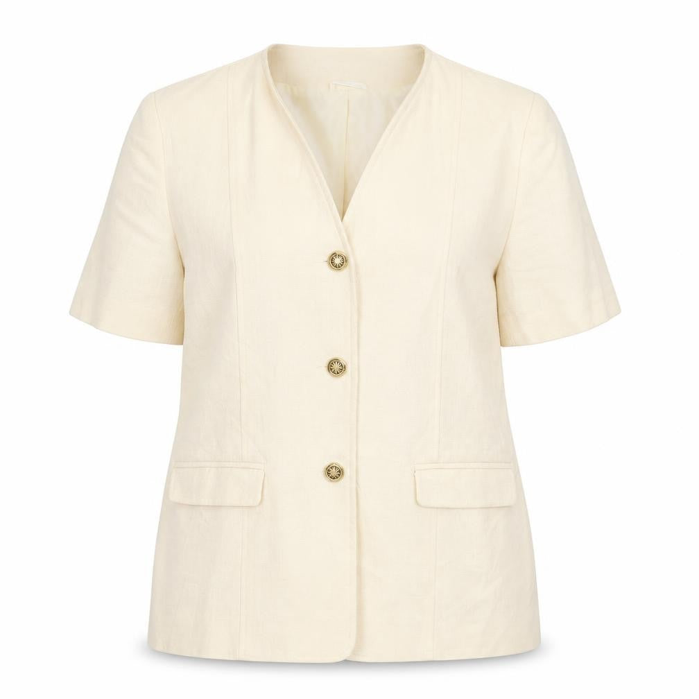 Classics Womens Ivory   Basic Blouse Size 16