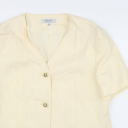 Classics Womens Ivory   Basic Blouse Size 16