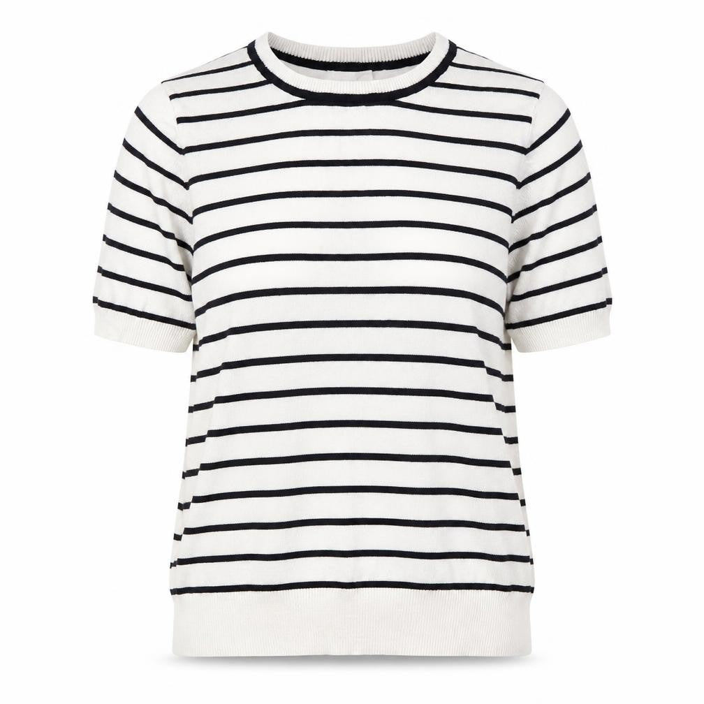 H&M Womens White Striped  Pullover Jumper Size S