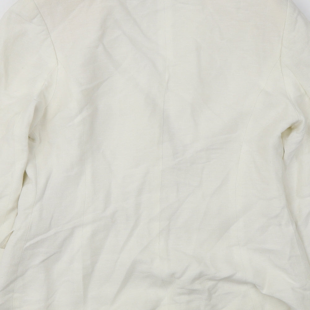 Wallis  Womens White   Jacket Blazer Size 10