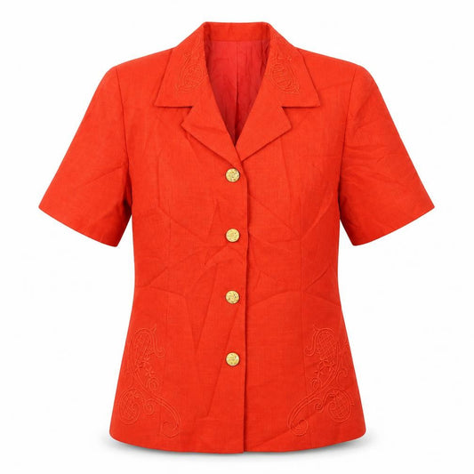 Bellino  Womens Red   Jacket Blazer Size 14