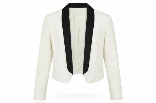 H&M  Womens White   Jacket Blazer Size 4