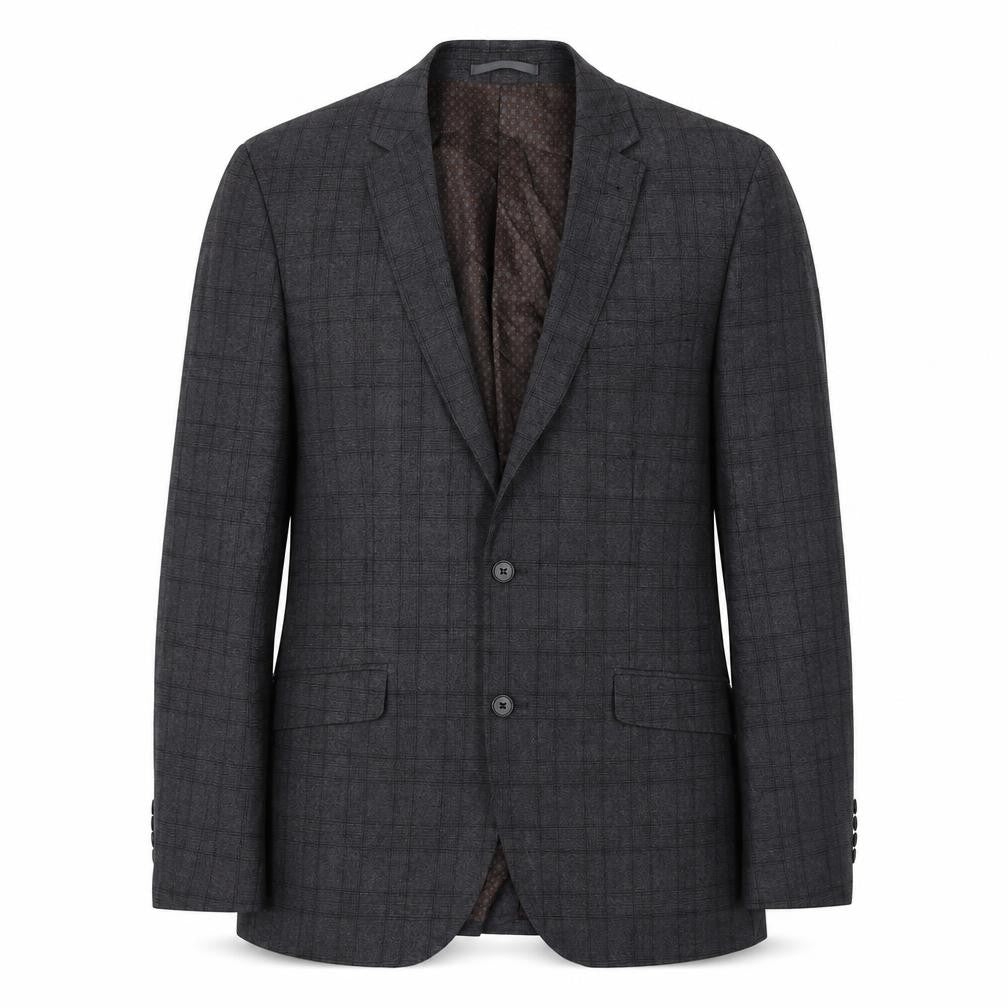 Fellini  Mens Grey Check  Jacket Blazer Size 40