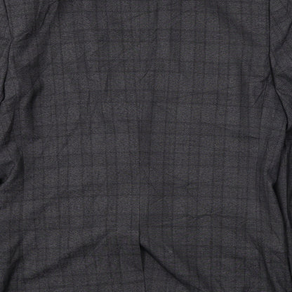 Fellini  Mens Grey Check  Jacket Blazer Size 40