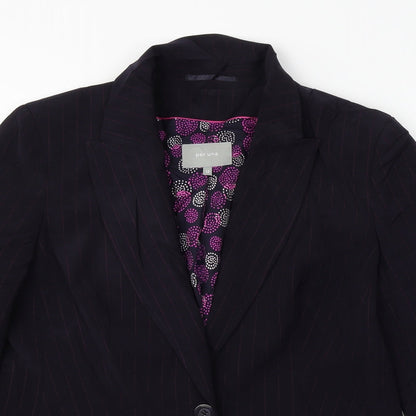 Per Una Womens Purple Striped  Jacket Blazer Size 12