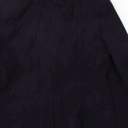 Per Una Womens Purple Striped  Jacket Blazer Size 12