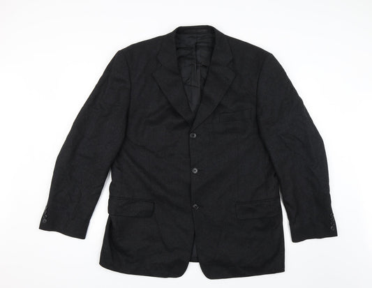 C&A Mens Black   Jacket Suit Jacket Size 42