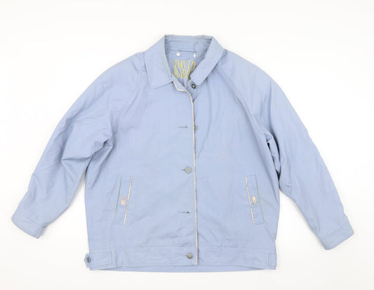 DAVID BARRY Womens Blue   Jacket Coat Size 18