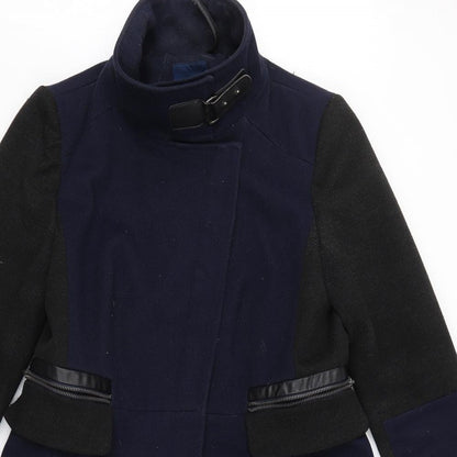 Next Womens Blue   Trench Coat Coat Size 4
