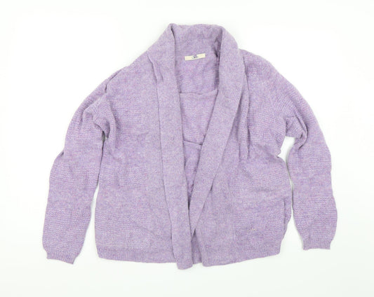 preoworn Womens Purple   Cardigan Jumper Size 14