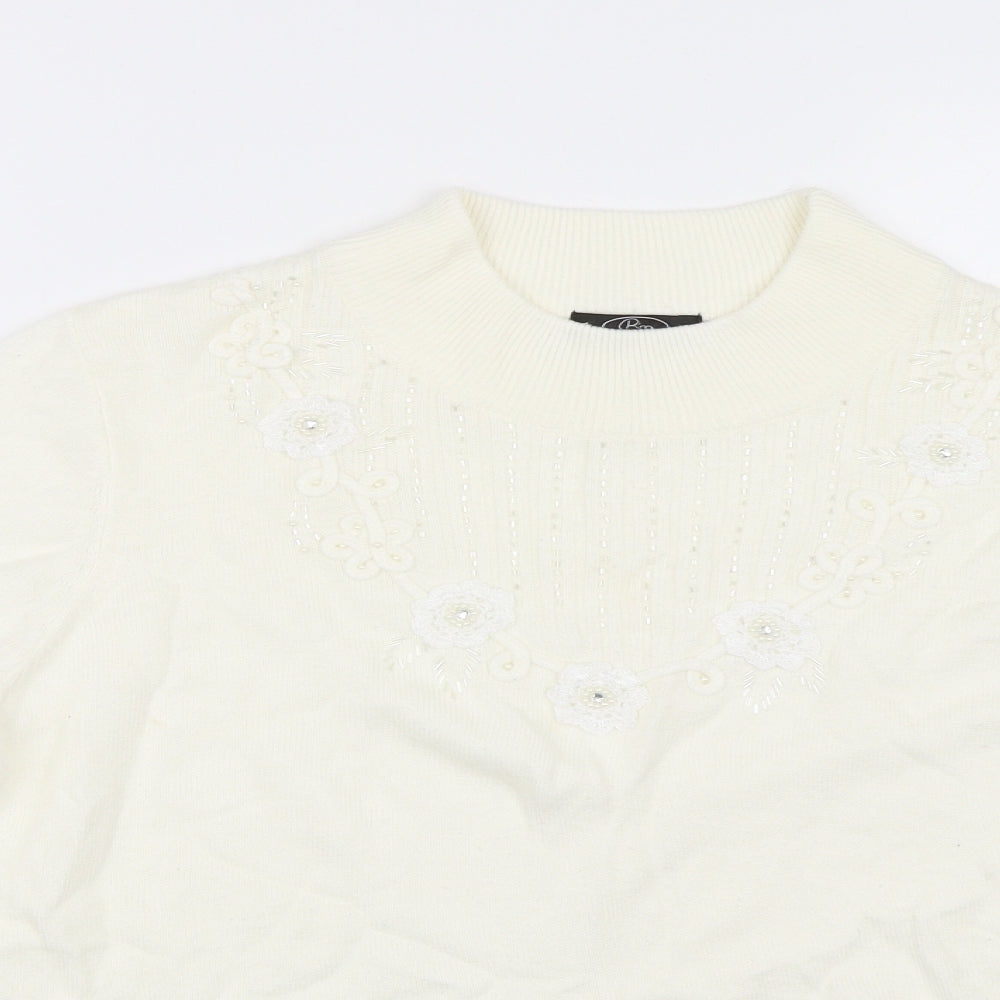BM Womens Beige   Pullover Jumper Size M