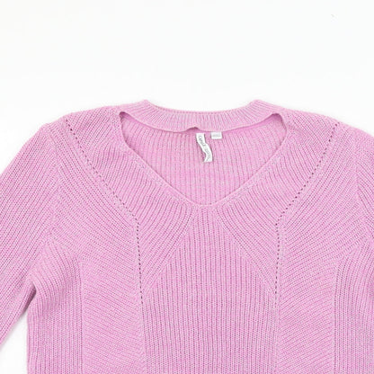 Capsule Womens Purple Pullover Jumper Size 10
