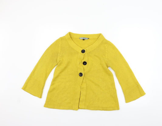 Red Herring Womens Yellow   Cardigan Jumper Size 8