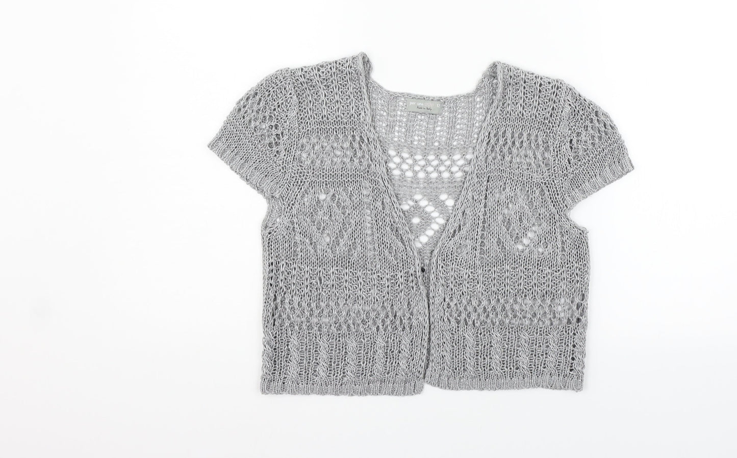 Per Una Womens Grey   Cardigan Jumper Size 12