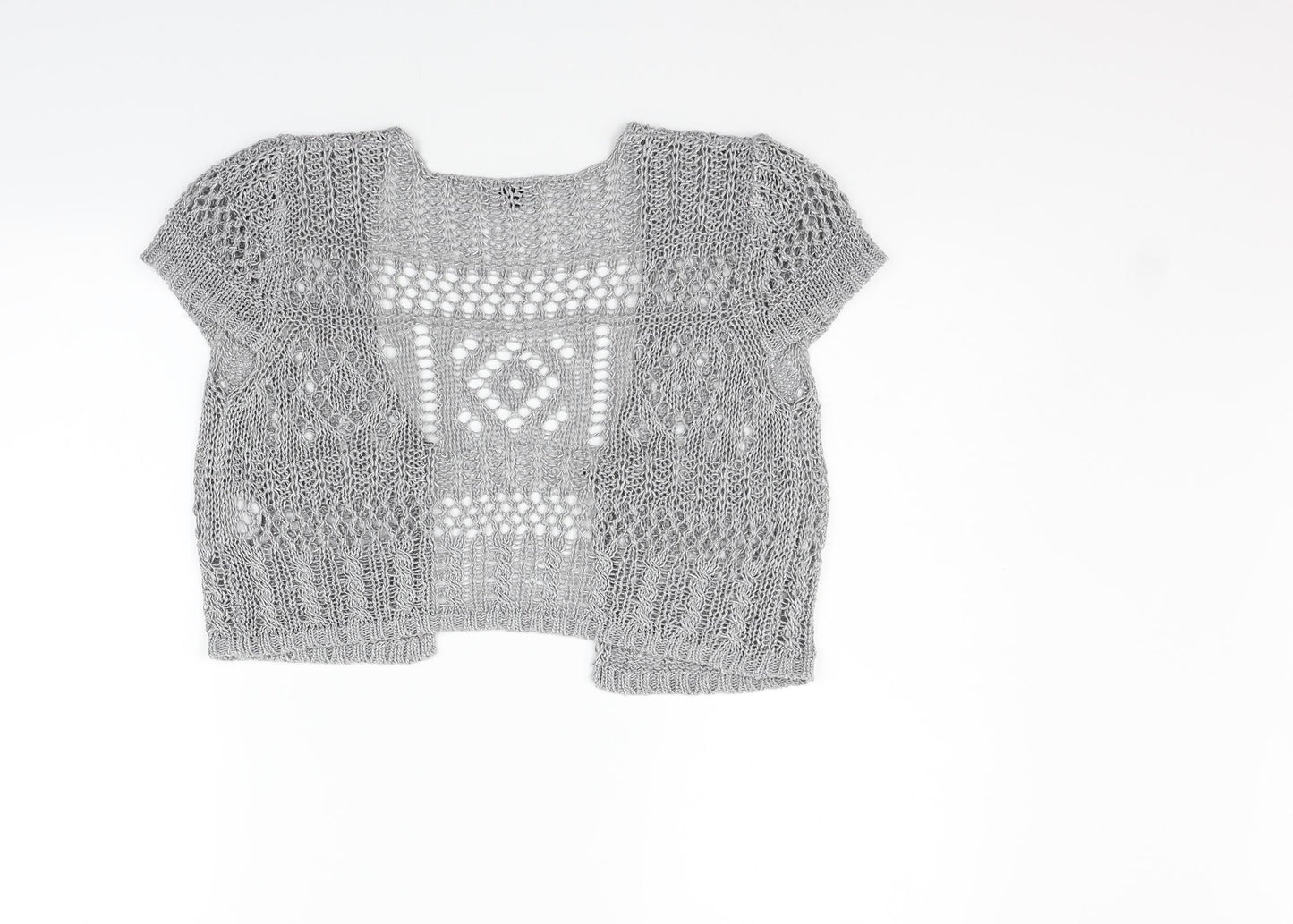Per Una Womens Grey   Cardigan Jumper Size 12