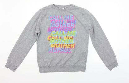 rupaul Womens Grey   Pullover Jumper Size 2XS