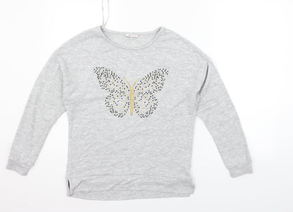 Tu Womens Grey   Pullover Jumper Size 8