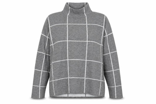 Front view of Red Herring women’s grey jumper, size UK 14