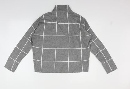 Back view of Red Herring women’s grey jumper, size UK 14
