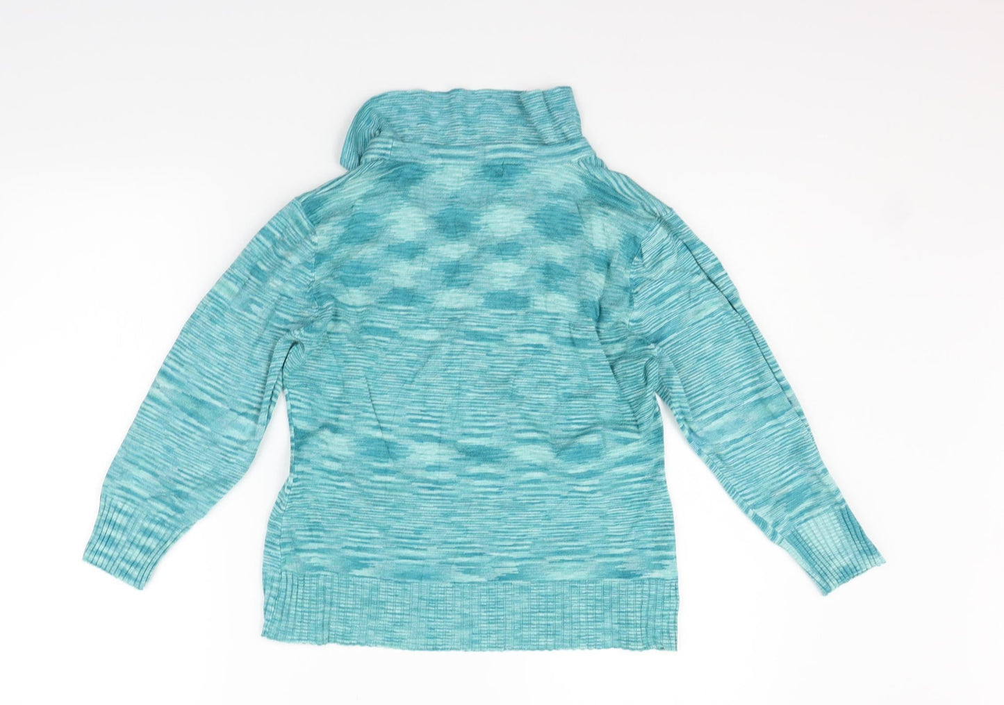 Klass Womens Blue Striped  Pullover Jumper Size S