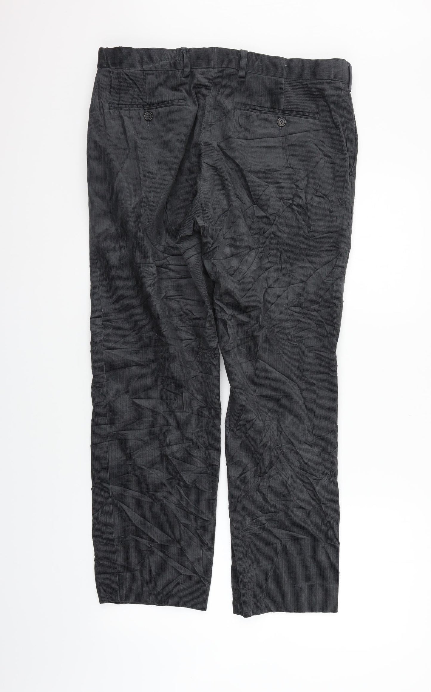 Marks and Spencer Womens Grey   Trousers  Size 34 in L26 in