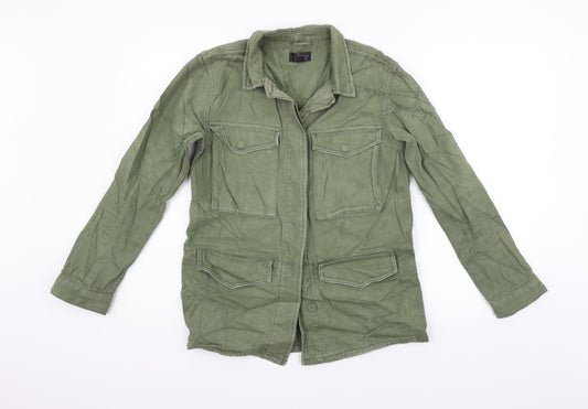 Topshop Womens Green   Basic Button-Up Size 6