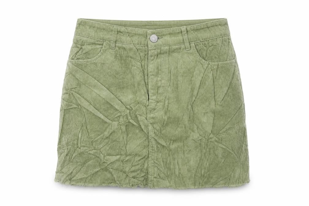 Pull&Bear Womens Green   Flare Skirt Size M