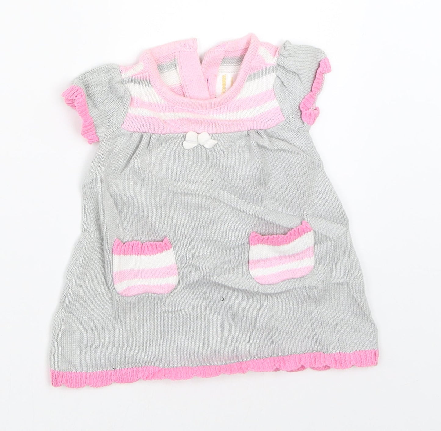 Gymboree Girls Grey   Shift  Size 0-3 Months