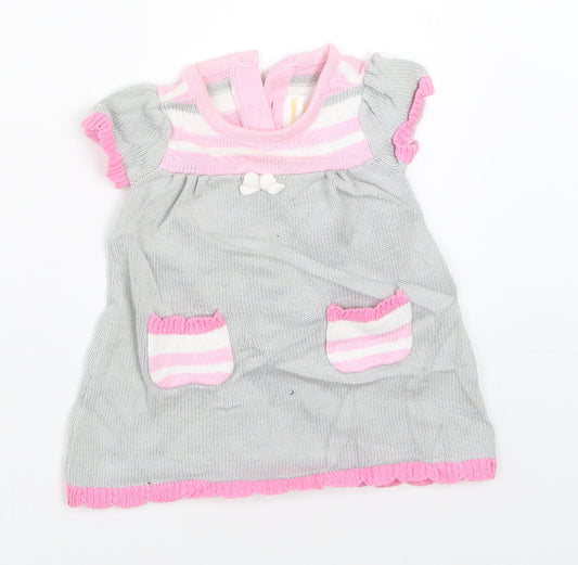 Gymboree Girls Grey   Shift  Size 0-3 Months