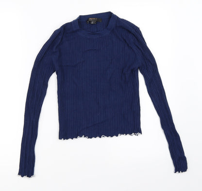 Preloved FOREVER 21 Womens Blue   Pullover Jumper Size XS - Front