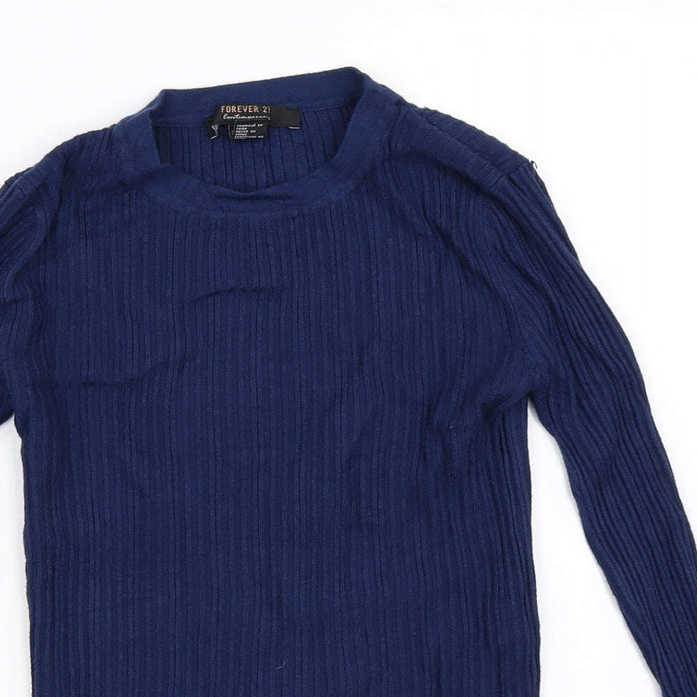FOREVER 21 Womens Blue   Pullover Jumper Size XS