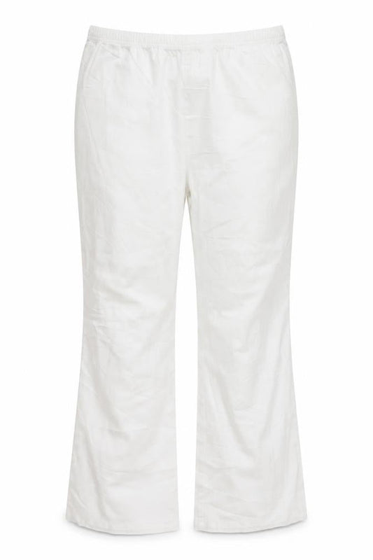 Simply Be Womens White  Denim Bootcut Jeans Size 34 L27 in