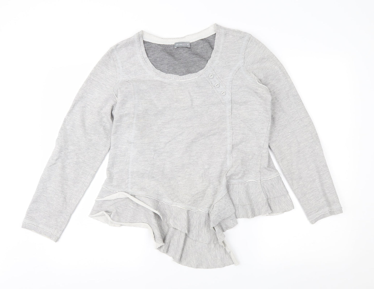 Per Una Womens Grey   Basic Blouse Size 14