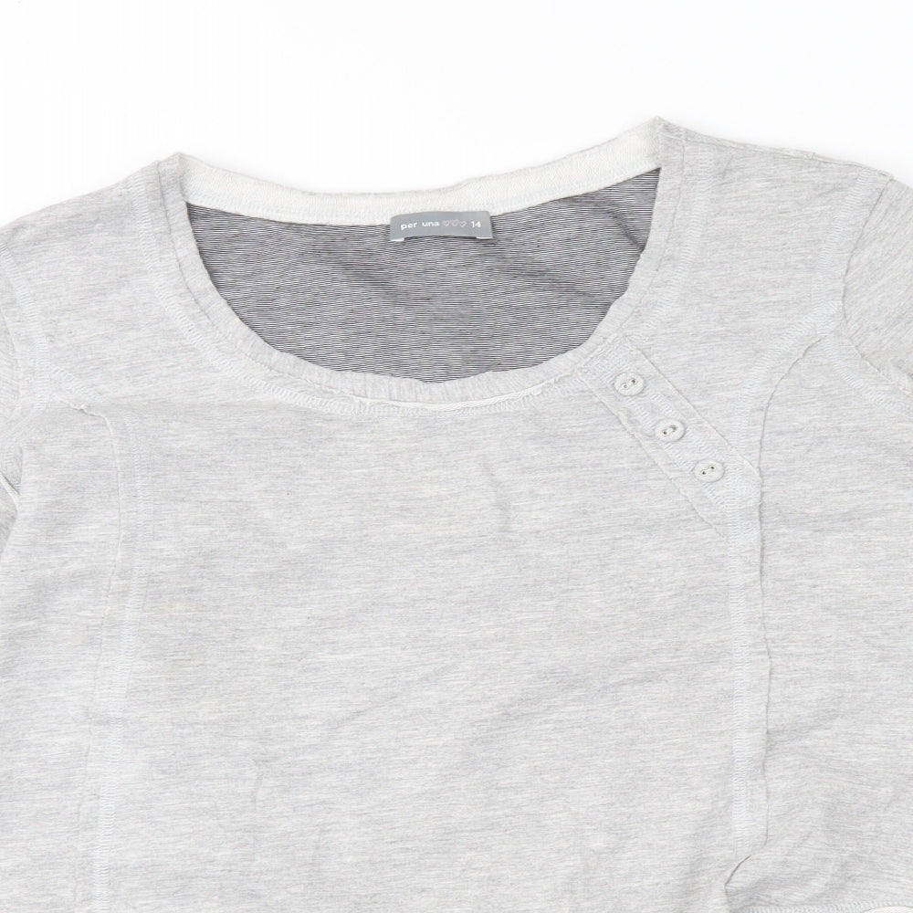 Per Una Womens Grey   Basic Blouse Size 14