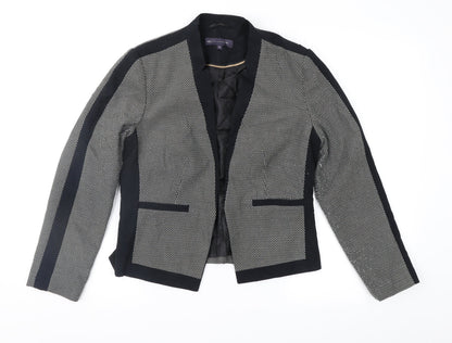 Marks & Spencer Womens Black Geometric  Jacket  Size 12