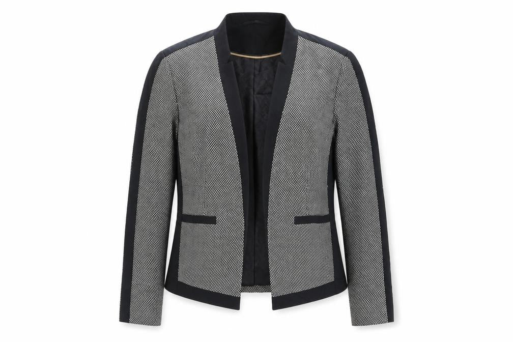 Marks & Spencer Womens Black Geometric  Jacket  Size 12